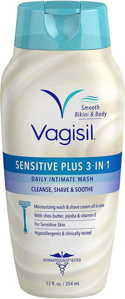 Vagisil Sensitive Plus 3-in-1 Daily Intimate Feminine Wash, 12oz