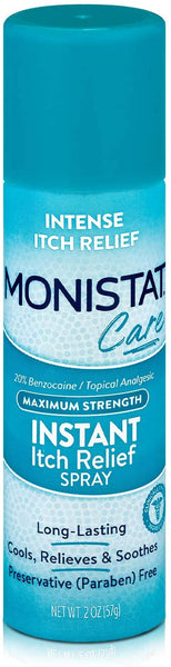 Monistat Instant Itch Relief Spray for Vaginal Itching and Irritation, 2oz