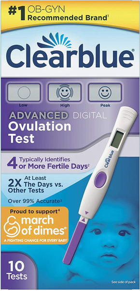 Clearblue Advanced Digital Ovulation Test Kit, 10 Test